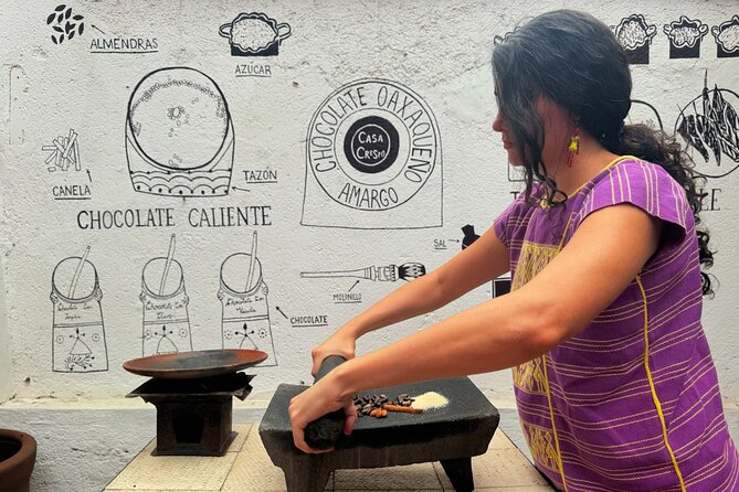 1 Hour Oaxacan Chocolate Making Class with Mole-making and Drinks - Turning cacao beans into something you can eat