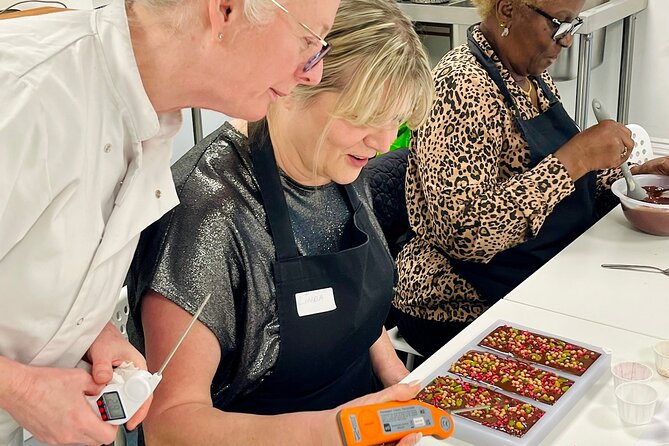 3 Hour Chocolate Making Experience in The Mayford business centre - Piping and decorating your own chocolates