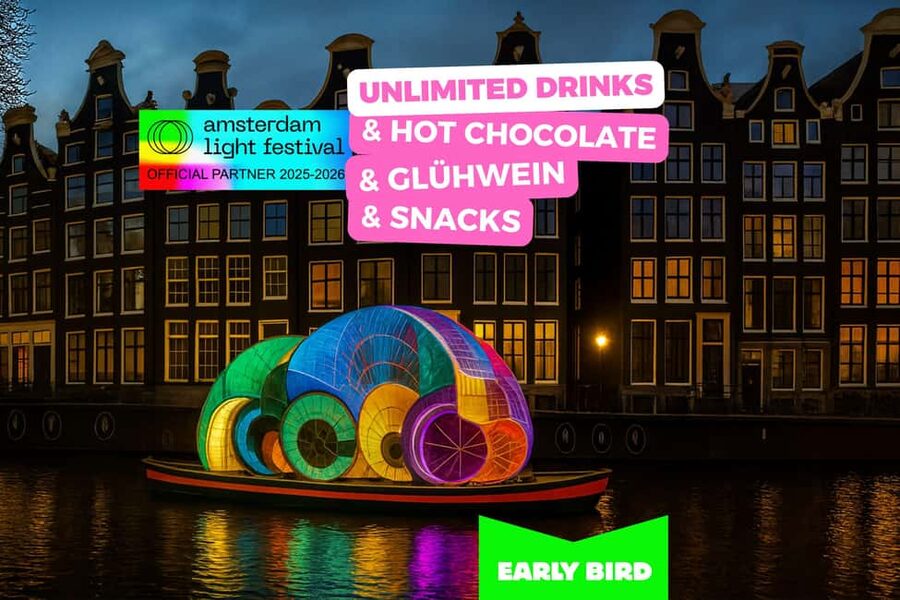 Amsterdam: Light Festival Cruise + Stroopwafel & Hot Choco - Key points to know before booking