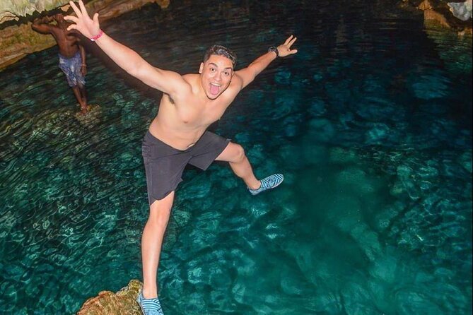 ATV through the cenote jungle, chocolate tasting AND coffee - The cenote-style cave is the memorable finish