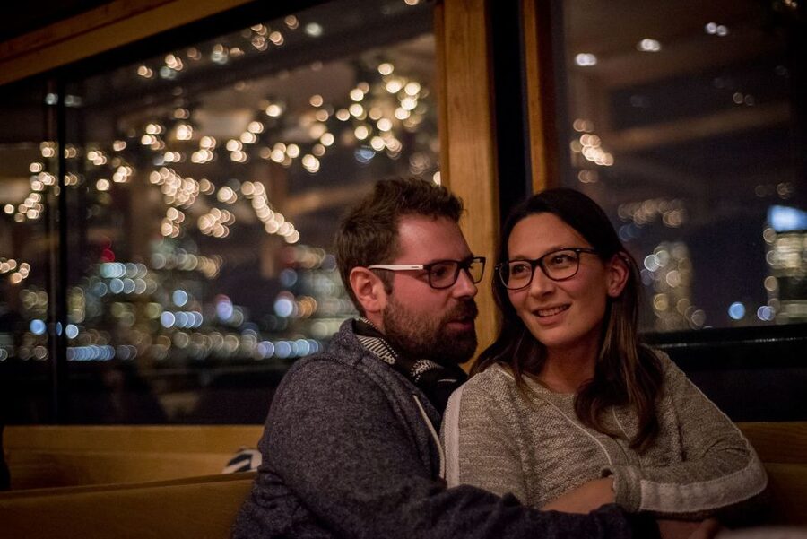 Boston: Cocoa and Carols Holiday Cruise - Boston Harbor views after dark