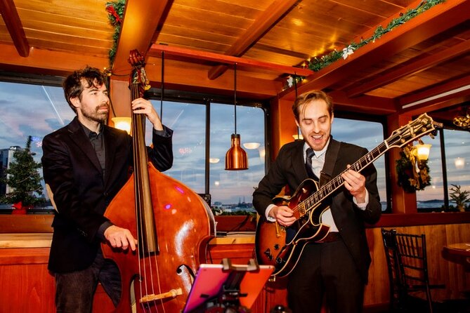 Boston Holiday Cocoa Cruise - Cocoa, coffee, cocktails, and the bar setup