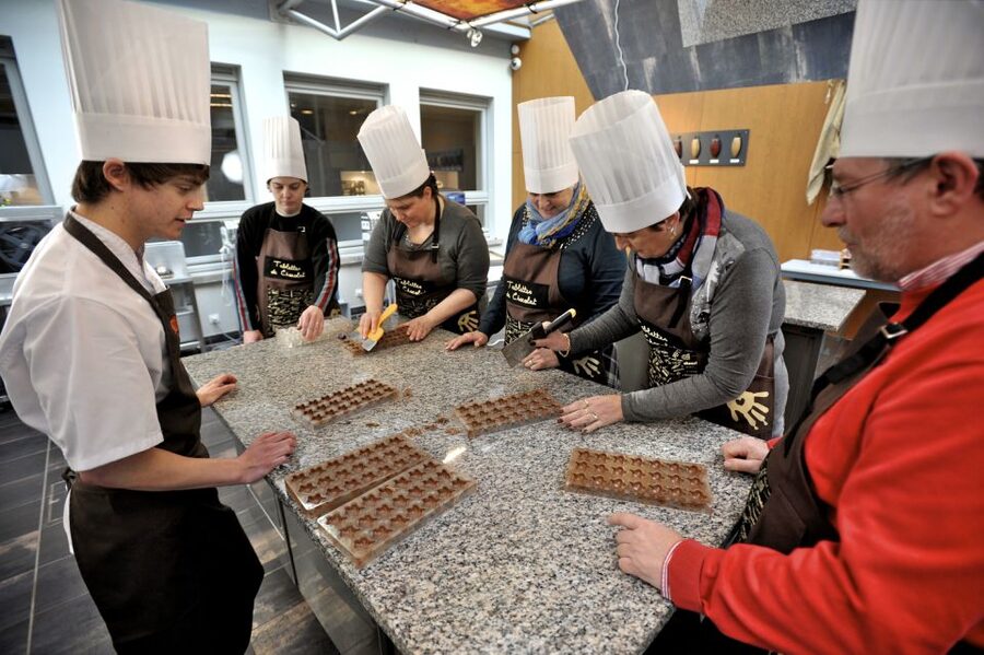 Bruges: Chocolate Making Workshop and Chocolate Museum Entry - The tasting and the chocolate you carry away