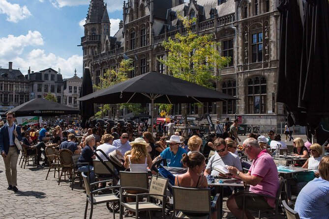 Brussels: Tour Bruges & Ghent with Cruise + Chocolate visit - Ghent’s towers, castle, and waterfront