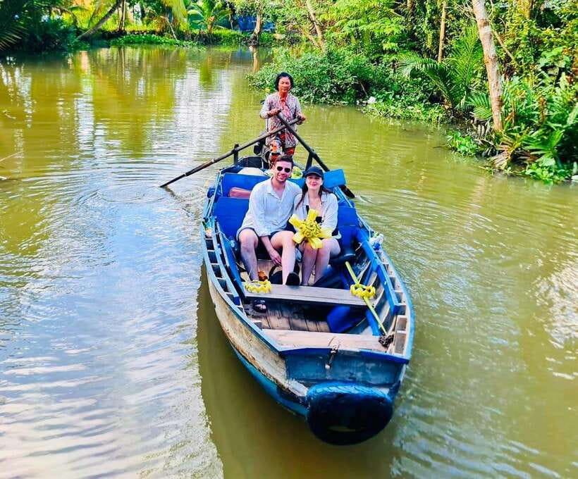 Can Tho: Authentic Floating Market, Wild Canal system, Cocoa - Breakfast among produce boats at Cai Rang