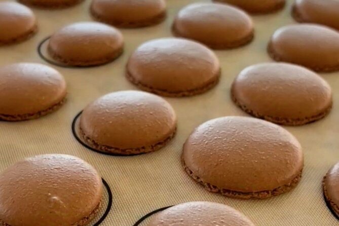Chocolate Macarons Workshop in Puerto Vallarta - Making macarons instead of just eating them