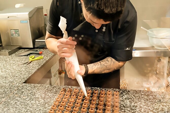 Delicious Chocolate Tour Barcelona - The sweets: churros, cake, and chocolate with red wine