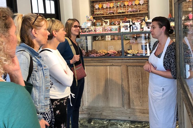 Discover authentic Ghent with historian & taste the best chocolate - St. Veerleplein and the waterfront symbols