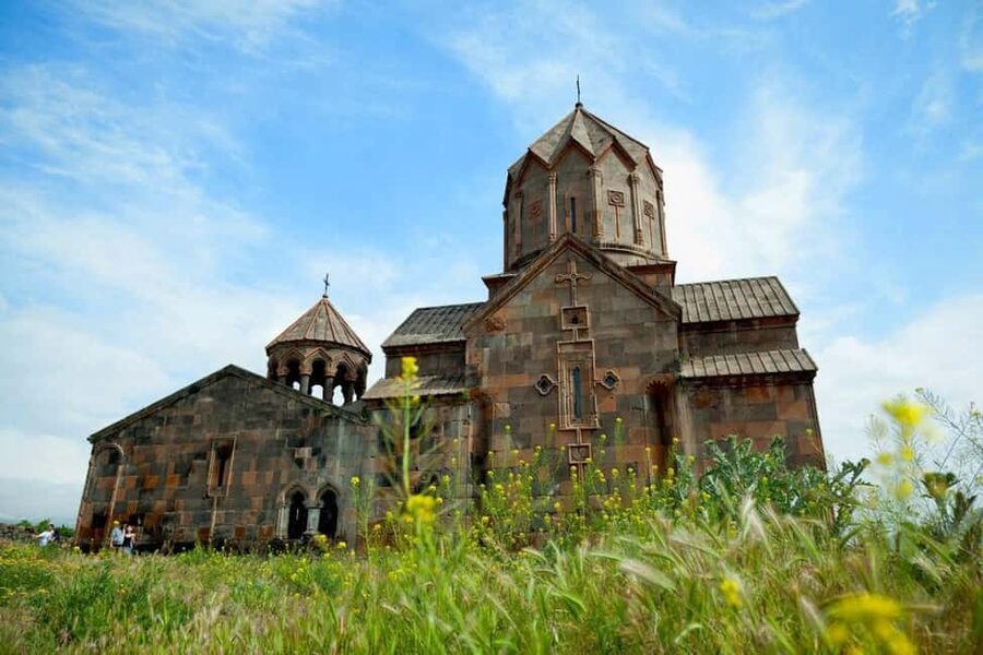 Group Tour: Hovhannavank, Saghmosavank & Chocolate House - Karmravor, the small church with a red roof