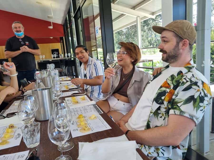 Hunter Valley: Wine, Gin, Cheese and Chocolate Tour - First stop: a boutique winery and guided introduction