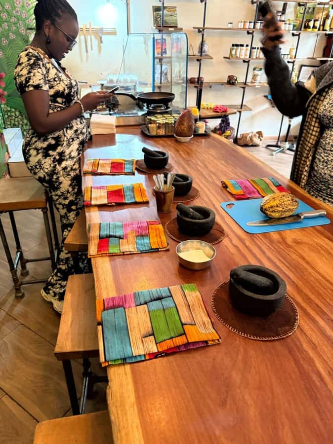 Kampala: Hands-On Chocolate Making Experience - Walking through the cocoa garden