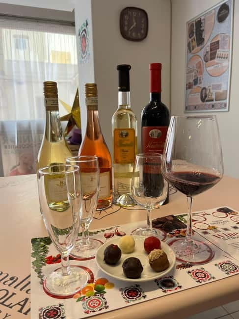 Malta: Wine and Chocolate Pairing Experience - A one-hour schedule with little wasted time