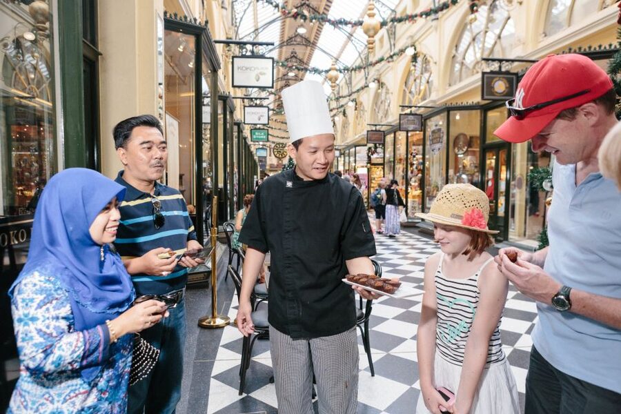 Melbourne Chocolate Wonderland Walking Tour - Wine, cheese, spices, and dessert