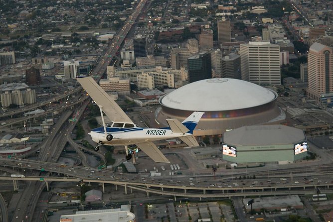 New Orleans VIP Sightseeing Flight with Champagne & Chocolates or Wine & Cheese - Bayous, wetlands, and the city’s wider setting