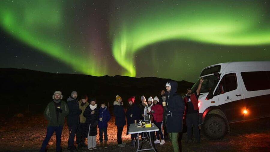 Northern Lights: 4x4 Adventure with Treats, Photos & Cocoa - Pickup from 14 Reykjavik bus stops