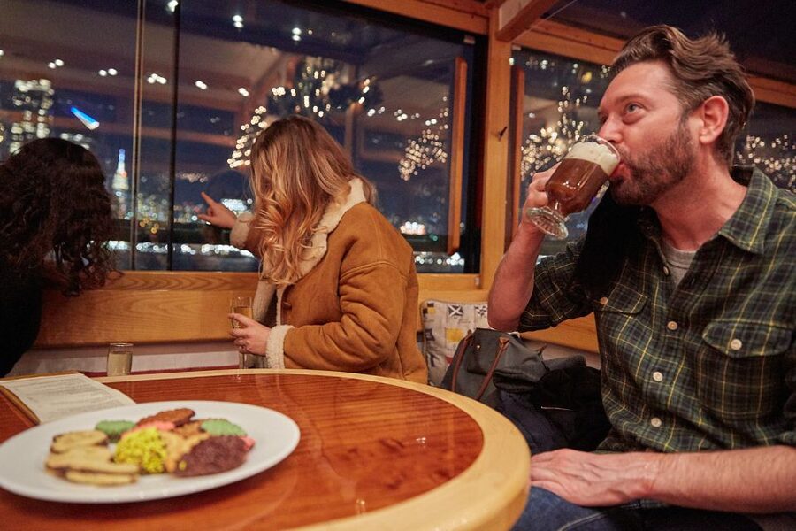 NYC: Night Holiday Lights and Cocoa Cruise - Boarding at Chelsea Piers and Pier 62