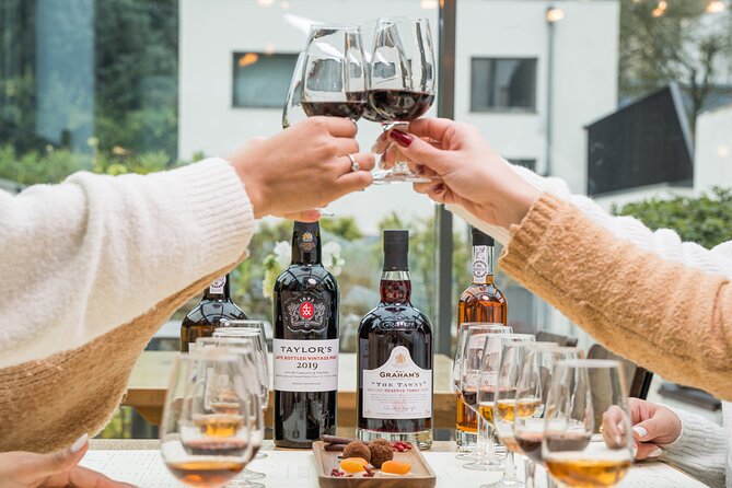 Porto Best of the Best Port Tasting with Artisan Chocolates - Ferreira Dona Antonia White Port With Orange Chocolate