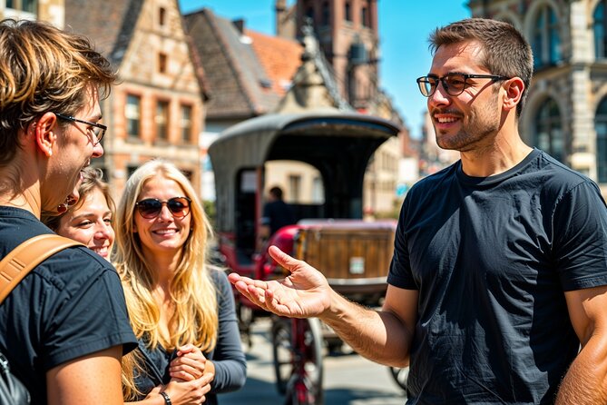 Secrets of Bruges: Walking Tour With a Chocolate and Waffle Bite - The Markt’s grand buildings and changing uses