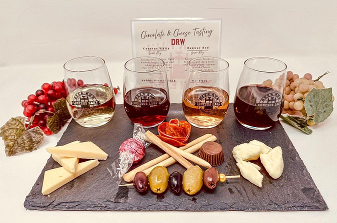Shared Wine, Chocolate and Cheese Tasting in Conesus Lake - Is the Cheese and Chocolate Enough?