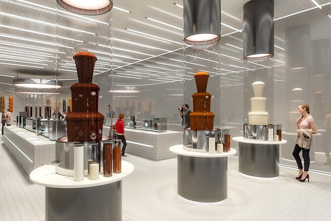 Tour in Lindt Home of Chocolate Museum From Zurich - The chocolate fountain sets the mood